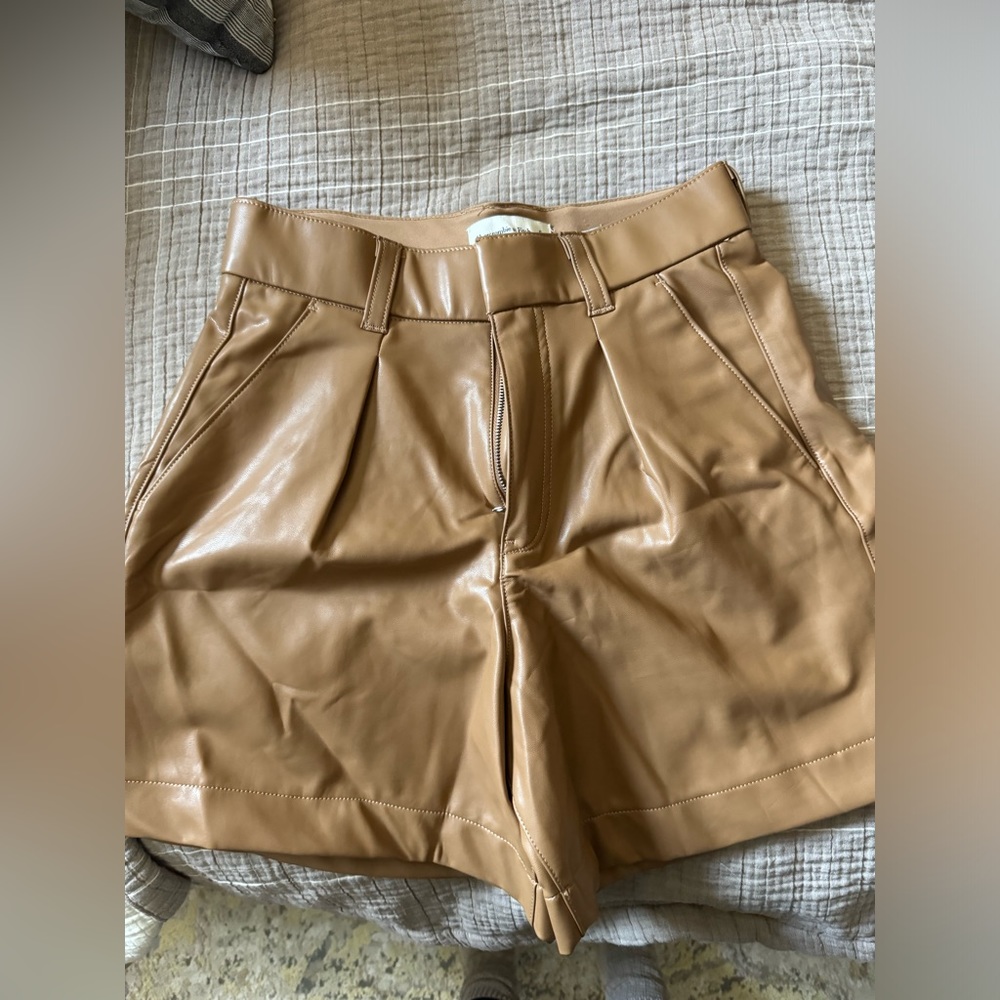 Abercrombie Vegan Leather Shorts NWT!!!